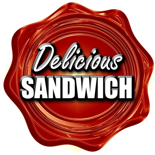Delicioso signo sándwich —  Fotos de Stock