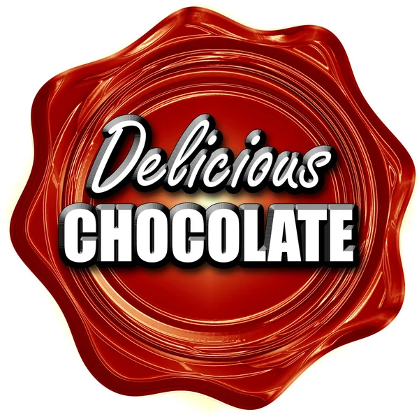 Heerlijke chocolade teken — Stockfoto