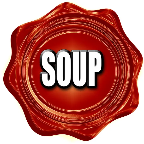 Delicious soup sign — Stock Photo, Image