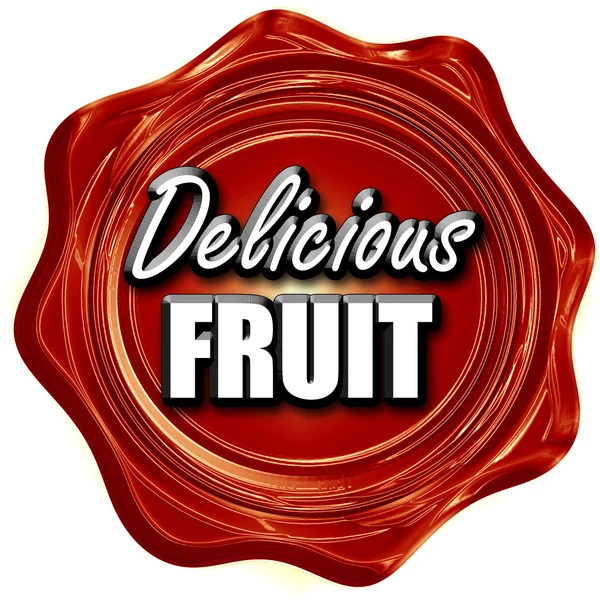 Delicious segno di frutta — Foto Stock