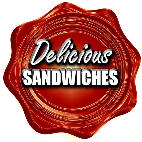 Delicious sandwich sign — Stock Photo, Image