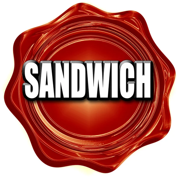 Sinal de sanduíche delicioso — Fotografia de Stock