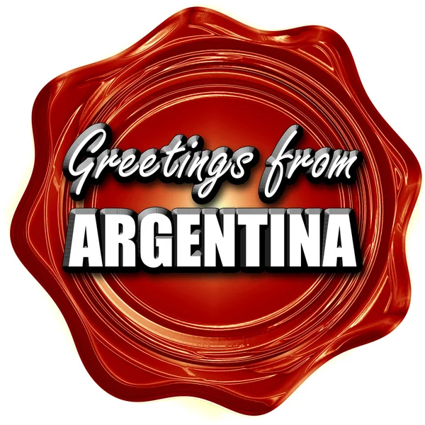 Hälsningar från Argentina — Stockfoto