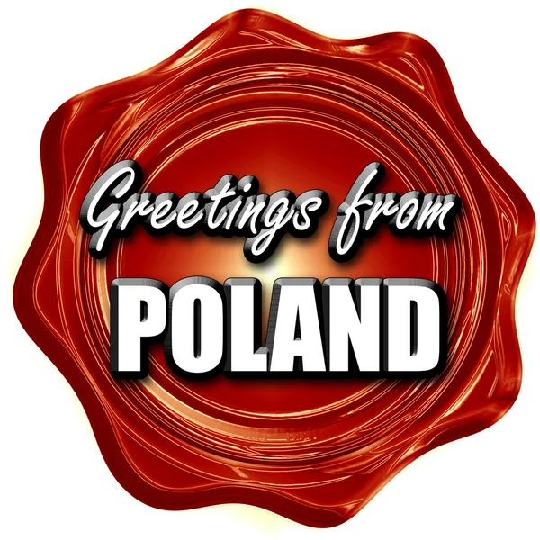 Saudações da Polônia — Fotografia de Stock