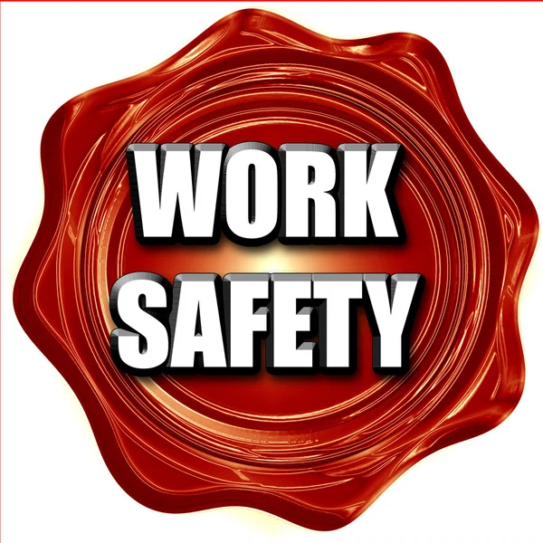 Work safety sign — Stock Photo, Image