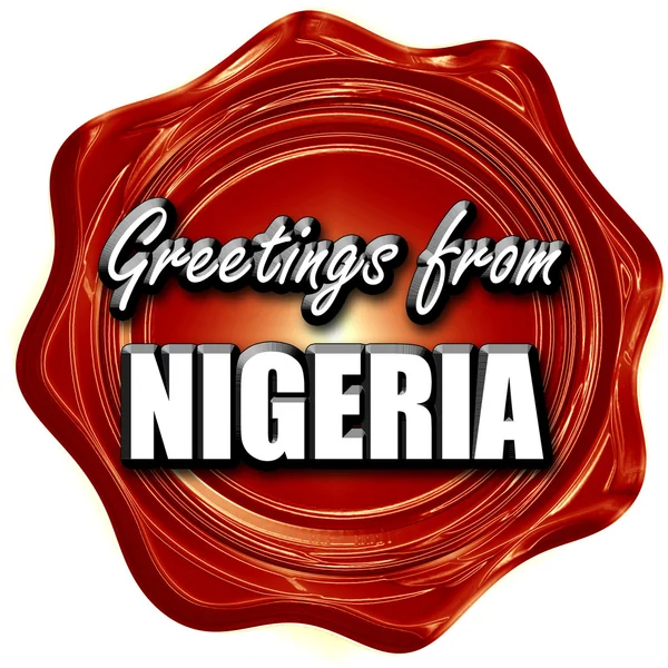Üdvözletek-ból Nigéria — Stock Fotó
