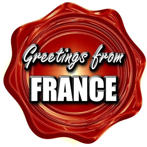 Χαιρετίσματα από τη Γαλλία — Φωτογραφία Αρχείου