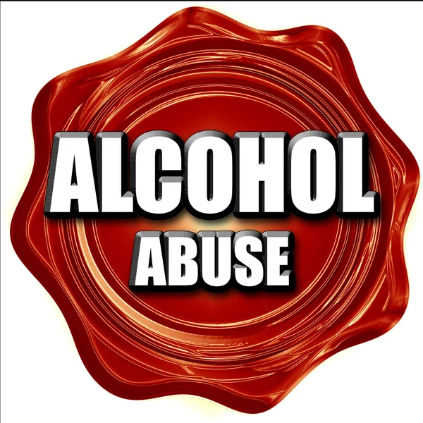 Alkohollal való visszaélés jele — Stock Fotó