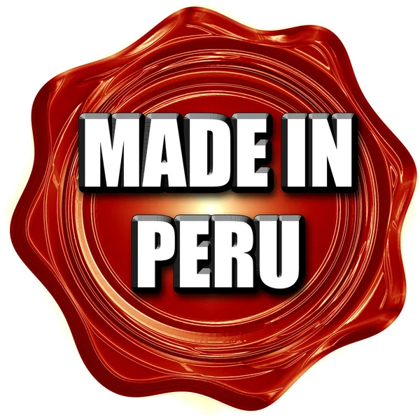 Gemaakt in peru — Stockfoto