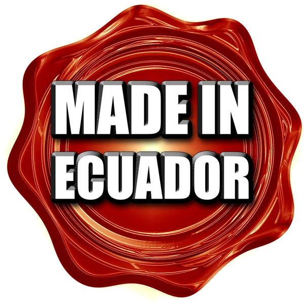Gemaakt in ecuador — Stockfoto
