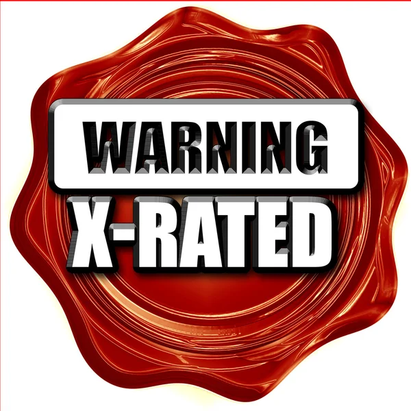 孤立的 Xrated 标志 — 图库照片