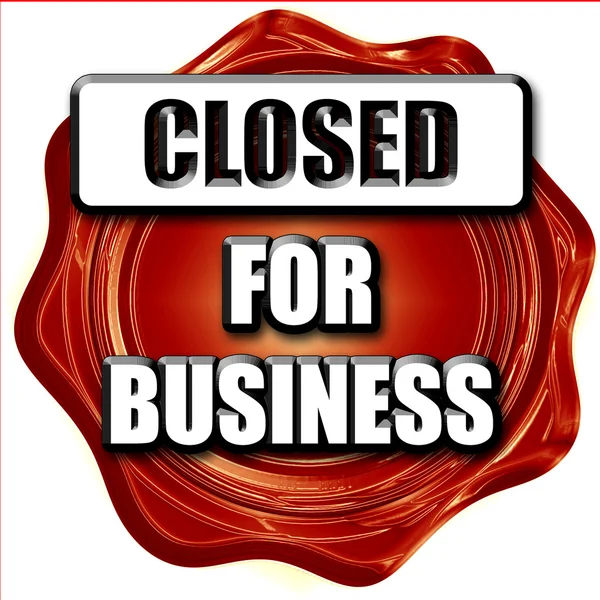 ビジネスのため閉鎖 — ストック写真