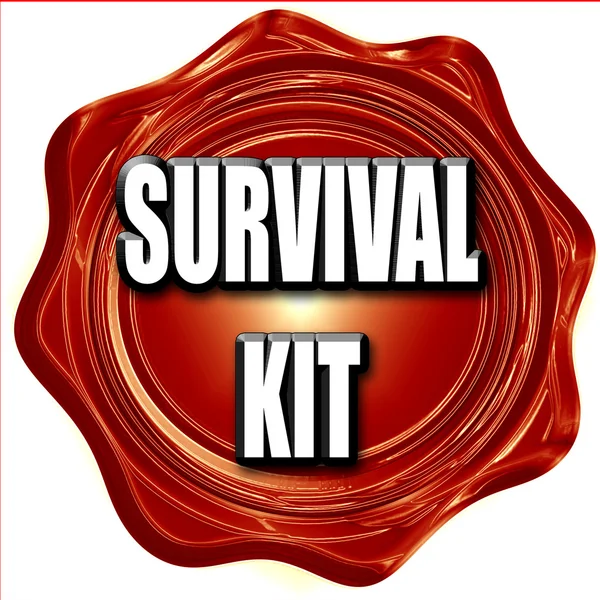 Survival kit znak — Zdjęcie stockowe