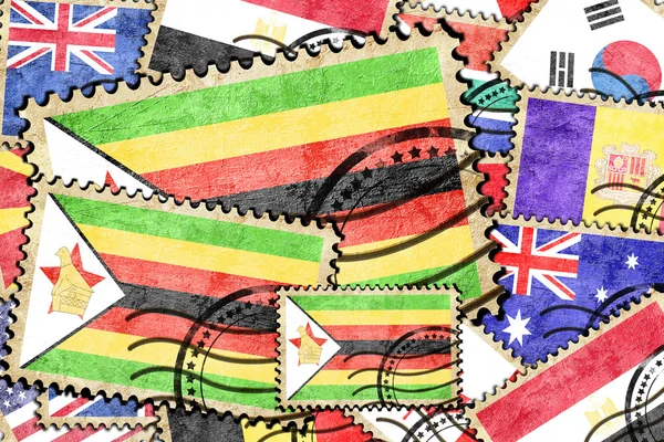 Zimbabwe francobollo postale vintage — Foto Stock