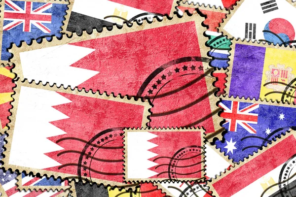 Carimbo postal do Bahrein — Fotografia de Stock