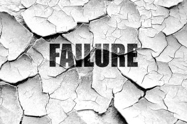 Grunge başarısızlık işareti bazı düz çizgileri ile kırık