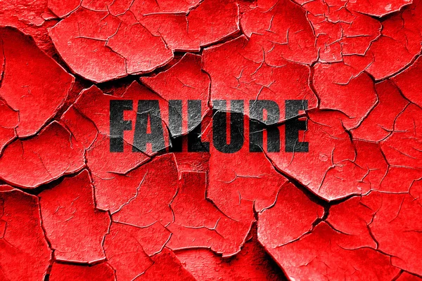 Grunge cracked Failure sign with some smooth lines — Stock Photo, Image