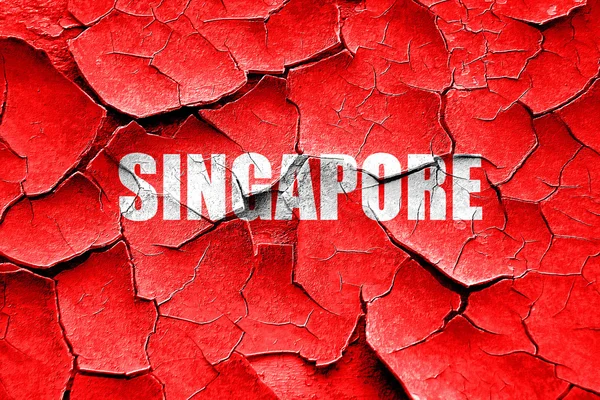 Грандж тріснув Вітання від singapore — стокове фото