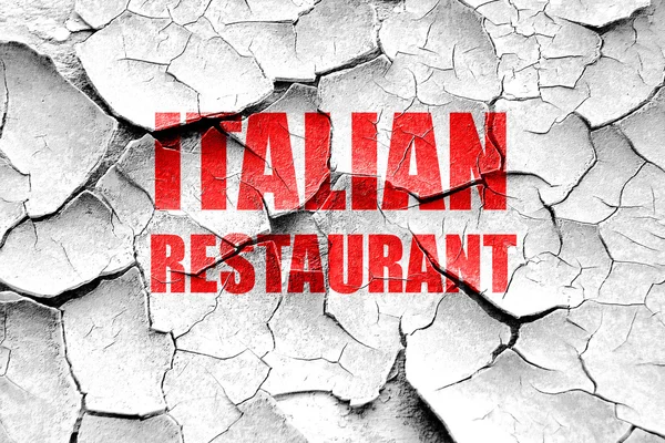 Grunge repedt ízletes olasz konyhát — Stock Fotó
