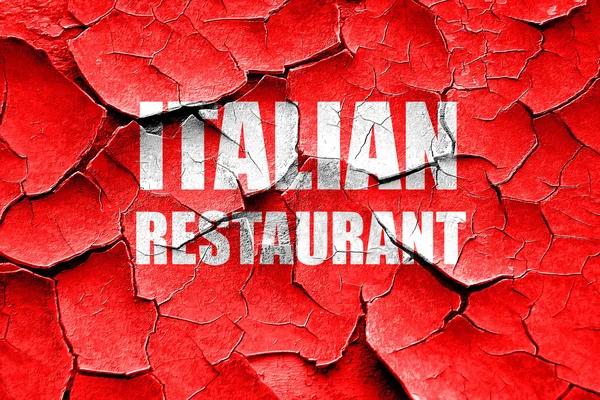 グランジひびの入った美味しいイタリア料理 — ストック写真