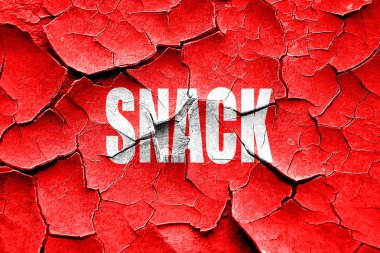 Grunge lezzetli aperatif işareti kırık