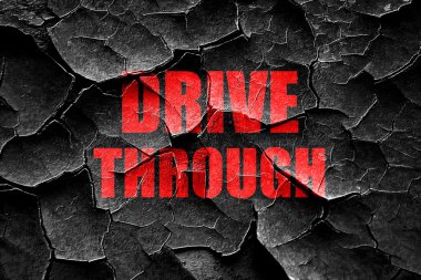 Grunge sürücü gıda yoluyla kırık.