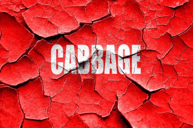 Grunge lezzetli lahana işareti kırık