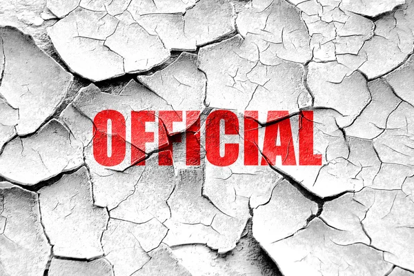 Grunge cracked official sign background — Stock Photo, Image
