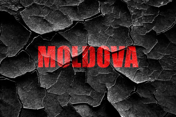 Grunge knackte Grüße aus Moldawien — Stockfoto