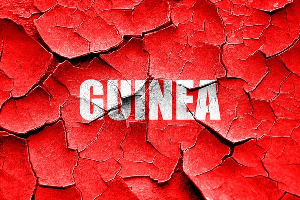 Grunge knackte Grüße aus Guinea — Stockfoto