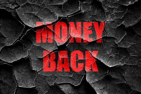Grunge pęknięty tył znak pieniądze — Zdjęcie stockowe