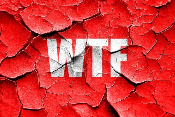 Хлопнул wtf интернет-мессенджер — стоковое фото