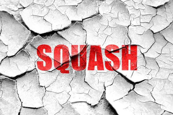 Grunge gebarsten squash teken achtergrond — Stockfoto