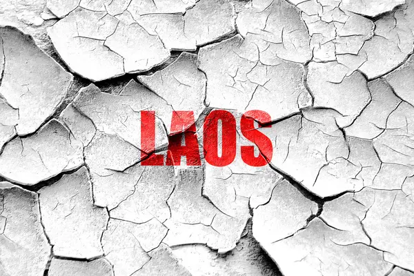 Grunge repedt Laosz Üdvözlet — Stock Fotó