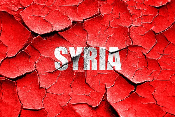 Grunge cracked Greetings from syria — Stock Photo, Image