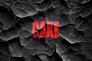 Grunge lezzetli pasta işareti kırık