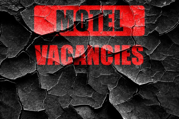 Grunge agrietado signo de vacante para motel —  Fotos de Stock
