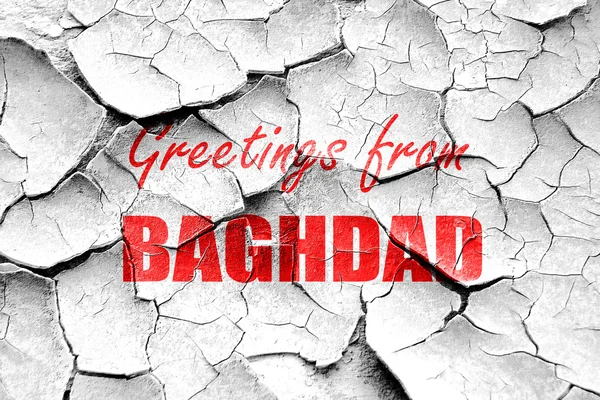 Ilustracja krakowanych pozdrowienia z Bagdadu — Zdjęcie stockowe
