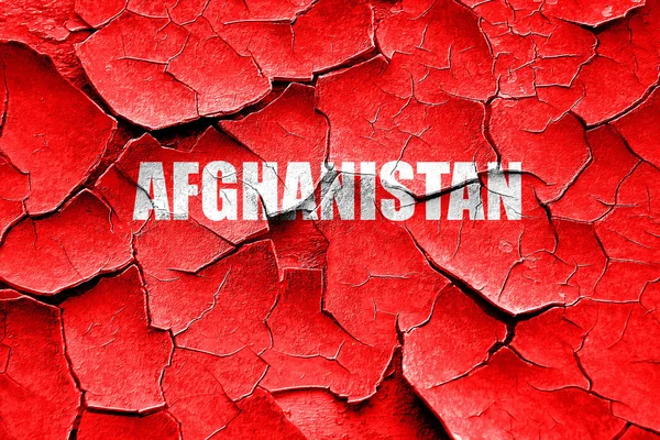 Grunge agrietado Saludos desde Afganistán — Foto de Stock