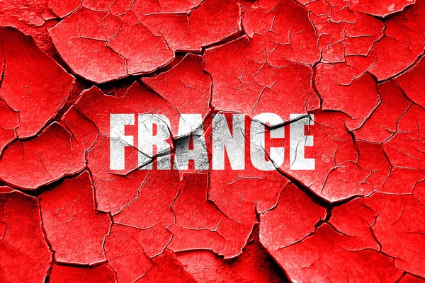 Grunge fissuré Salutations de france — Photo