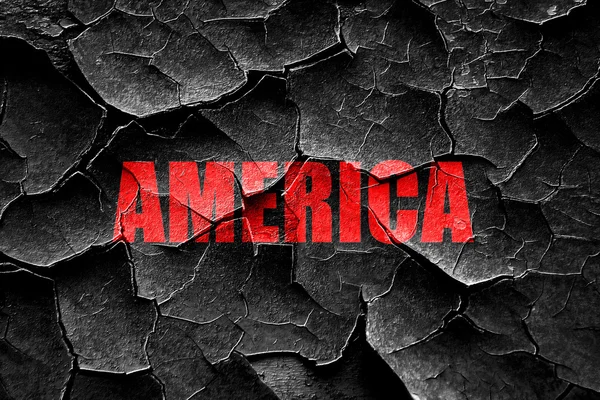 Grunge rachado Saudações da América — Fotografia de Stock