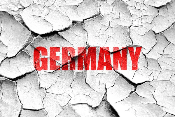 Grunge cracked Greetings from germany — Stock Photo, Image