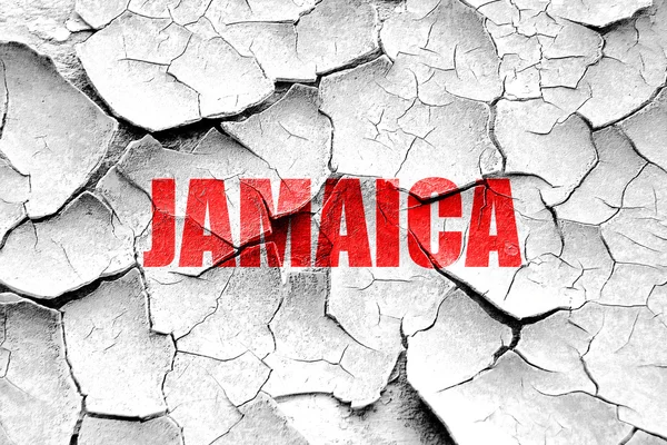 Grunge cracked Greetings from jamaica — Stock Photo, Image