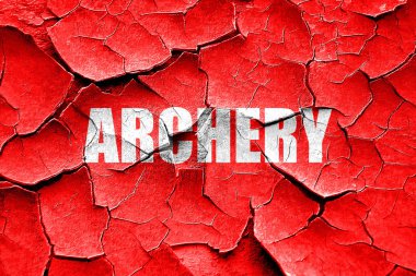 Grunge okçuluk işareti arka plan kırık