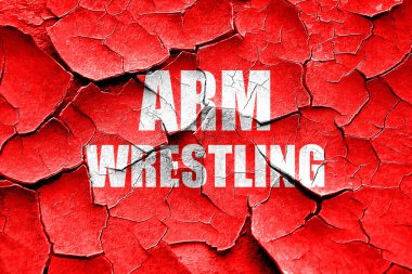 Grunge kırık bilek güreşi işareti arka plan