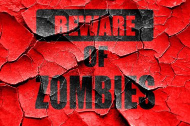 Grunge zombi virüsü kavramı arka plan kırık