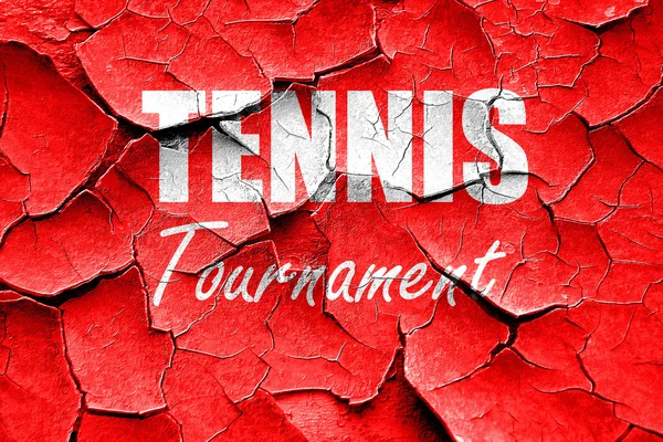 Grunge cracking tennis segno sfondo — Foto Stock