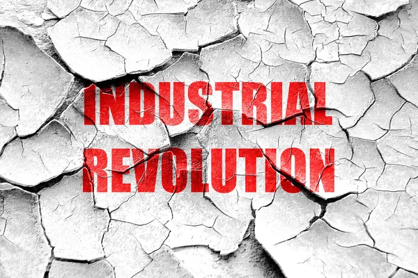 Grunge fissuré révolution industrielle arrière-plan — Photo