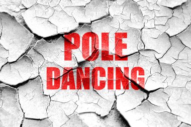 Grunge kırık kutup işareti arka plan dans