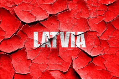 Grunge Letonya selamlar kırık